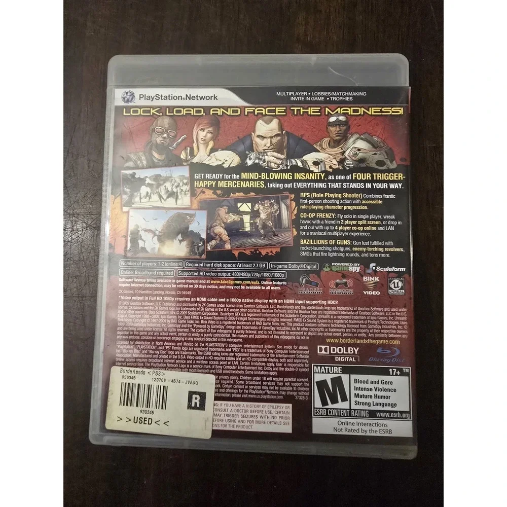 Borderlands‎ (Sony PlayStation 3 | PS3) Video Game - Tested